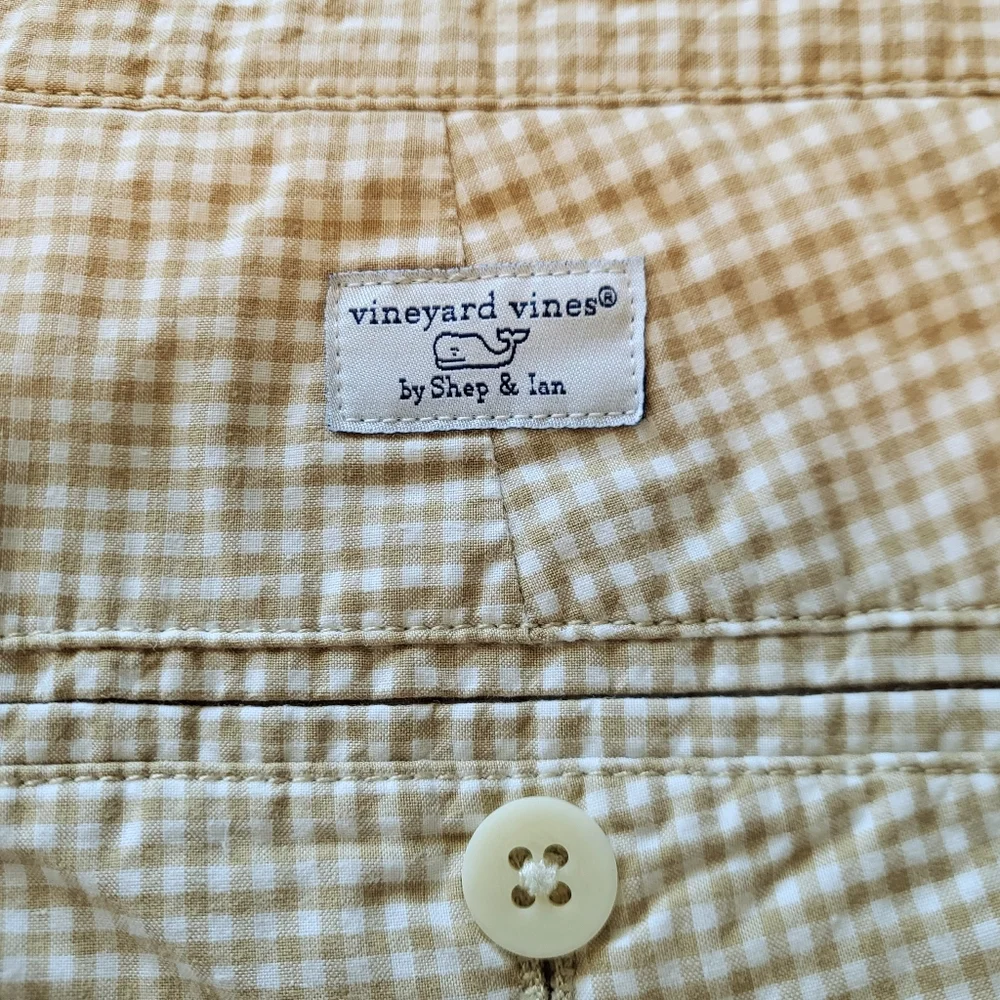 Vinyard Vines Gingham Checkered Shorts Size 36x8